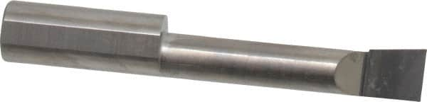 Accupro - 0.32" Min Bore Diam, 1-1/2" Max Bore Depth, 3/8 Shank Diam, Boring Bar - Right Hand Cut, Solid Carbide, Bright Finish - Exact Industrial Supply