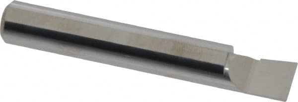 Accupro - 0.36" Min Bore Diam, 1/2" Max Bore Depth, 3/8 Shank Diam, Boring Bar - Right Hand Cut, Solid Carbide, Bright Finish - Exact Industrial Supply