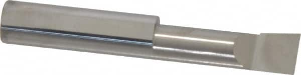 Accupro - 0.36" Min Bore Diam, 1.15" Max Bore Depth, 3/8 Shank Diam, Boring Bar - Right Hand Cut, Solid Carbide, Bright Finish - Exact Industrial Supply