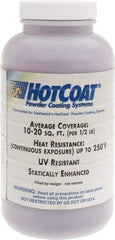 Made in USA - 8 oz Dark Purple Paint Powder Coating - Polyurethane, 10 Sq Ft Coverage - Benchmark Tooling