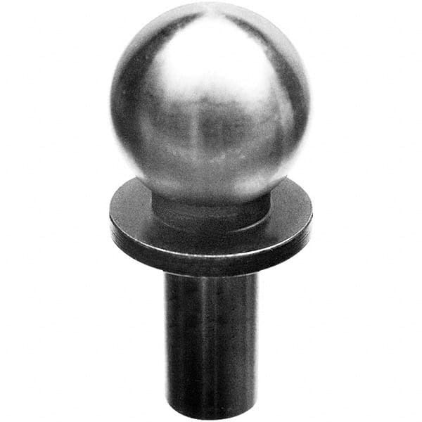 TE-CO - 3/8" Ball Diam, 3/16" Shank Diam, Alloy Steel Inspection Tooling Ball - Benchmark Tooling