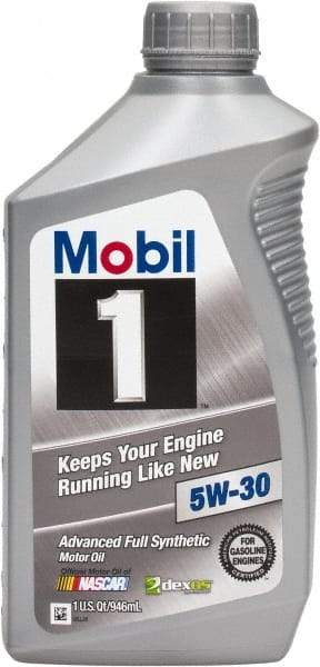 Mobil - 1 Quart Synthetic Engine Oil - Grade 5W-30 - Benchmark Tooling