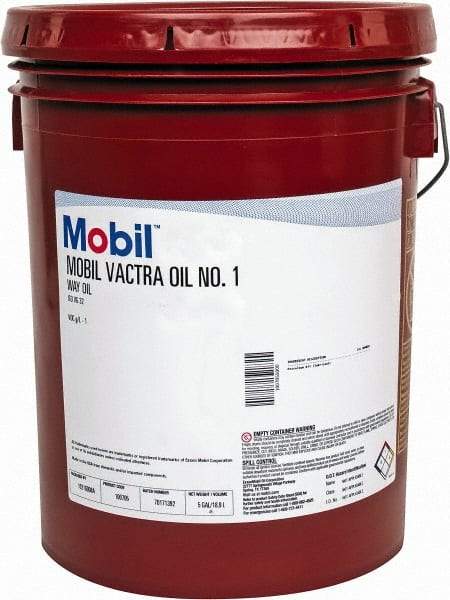 Mobil - 5 Gal Pail, Mineral Way Oil - ISO Grade 32, SAE Grade 6 - Benchmark Tooling