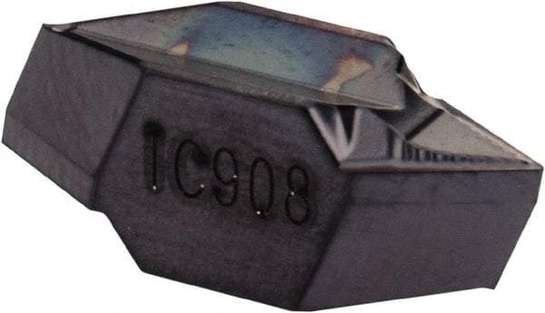 Iscar - TIPI5.4 Grade IC908, Internal Partial Profile 60° Threading Insert - 3.91mm & 8 TPI Int Pitch, TiAlN Finish, Carbide - Benchmark Tooling