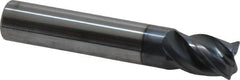 SGS - 7/16", 4 Flute, Single End, Solid Carbide, 0.0150 - 0.0200" Corner Radius End Mill - 2-1/2" OAL, Right Hand Flute, 5/8" LOC, Right Hand Cut - Benchmark Tooling