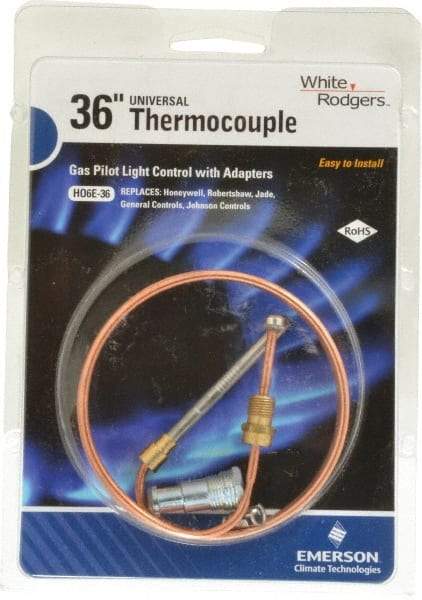 White-Rodgers - 36" Lead Length Universal Replacement HVAC Thermocouple - Universal Connection - Benchmark Tooling