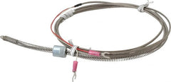 Thermo Electric - 32 to 900°F, J Universal Temp, Thermocouple Probe - 7-1/2 Ft. Cable Length, Stripped Ends with Spade Lugs, 1/4 Inch Probe Sheath Length, 1 Sec Response Time - Benchmark Tooling