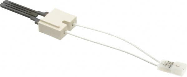 White-Rodgers - 120 VAC, 5 Amp, Two Terminal Receptacle with .093" Male Pins Connection, Silicon Carbide Hot Surface Ignitor - 9" Lead Length, For Use with Gas Burner - Benchmark Tooling