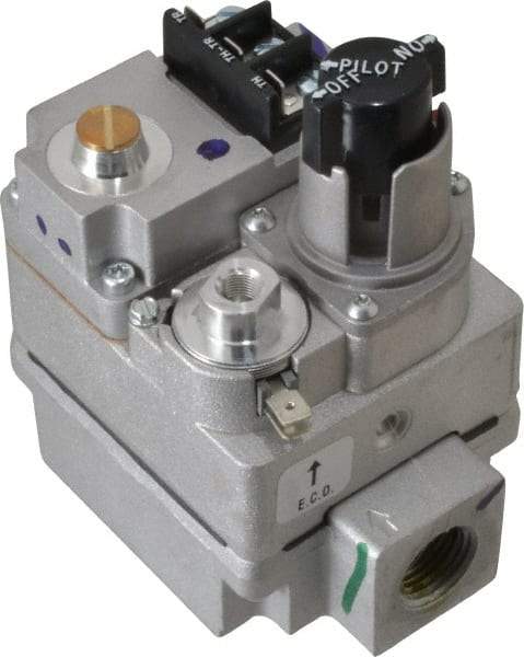 White-Rodgers - 24 VAC Coil Voltage, 1/2" x 3/4" Pipe, Natural, LP Standing Pilot Gas Valve - Inlet Pressure Tap - Benchmark Tooling