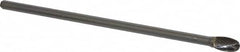 SGS Pro - 3/8" Cut Diam, 1/4" Shank Diam, Oval Head Single Cut Burr - Carbide, Radius End, 5/8" LOC - Benchmark Tooling