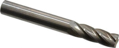 SGS Pro - 1/4" Cut Diam, 1/4" Shank Diam, Cylinder Head Single Cut Burr - Carbide, Flat End, 3/4" LOC, 2" OAL - Benchmark Tooling