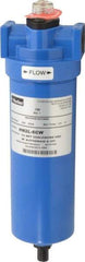 Parker - 1/2" Port, 11.28" High x 3.11" Wide, FRL Filter with Aluminum Bowl & Manual Drain - 50 SCFM, 250 Max psi, 175°F Max - Benchmark Tooling