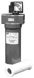 Parker - 1" Port, 14.14" High x 4.65" Wide, FRL Filter with Aluminum Bowl & Automatic Drain - 100 SCFM, 500 Max psi, 175°F Max - Benchmark Tooling