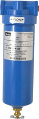 Parker - 1/4" Port, 11.28" High x 3.11" Wide, FRL Filter with Aluminum Bowl & Manual Drain - 30 SCFM, 500 Max psi, 175°F Max - Benchmark Tooling