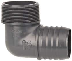 Value Collection - 2" Barb, 2 MIPT, Multiple Barbed Tube Elbow - PVC, Male - Benchmark Tooling