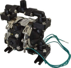 SandPIPER - 1/4" NPT, Nonmetallic, Air Operated Diaphragm Pump - PTFE Diaphragm, Conductive Acetal Housing - Benchmark Tooling