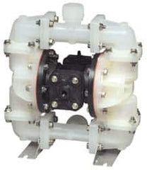 SandPIPER - 3/4" NPT, Nonmetallic, Air Operated Diaphragm Pump - Santoprene Diaphragm, Polypropylene Housing - Benchmark Tooling