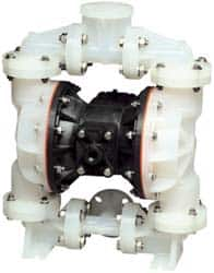 SandPIPER - 1" NPT, Nonmetallic, Air Operated Diaphragm Pump - PTFE Diaphragm, Kynar Housing - Benchmark Tooling