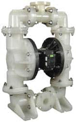 SandPIPER - 2" NPT, Nonmetallic, Air Operated Diaphragm Pump - PTFE Diaphragm, Polypropylene Housing - Benchmark Tooling