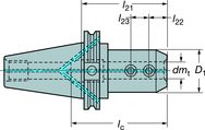 392455205040100 END MILL HOLDER - Benchmark Tooling