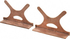 Wilton - 6-1/2" Jaw Width, Copper, Vise Jaw Cap - Benchmark Tooling