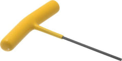 Bondhus - 3/32" Hex, T-Handle Cushion Grip, Hex Key - 4-13/64" OAL, Protanium High Torque Steel, Inch System of Measurement - Benchmark Tooling