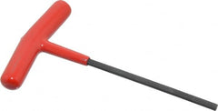 Bondhus - 4mm Hex, T-Handle Cushion Grip, Hex Key - 5-5/16" OAL, Protanium High Torque Steel, Metric System of Measurement - Benchmark Tooling
