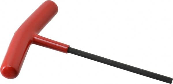 Bondhus - 5mm Hex, T-Handle Cushion Grip, Hex Key - 5-29/32" OAL, Protanium High Torque Steel, Metric System of Measurement - Benchmark Tooling
