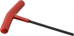 Bondhus - 5mm Hex, T-Handle Cushion Grip, Hex Key - 5-29/32" OAL, Protanium High Torque Steel, Metric System of Measurement - Benchmark Tooling