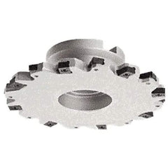 Iscar - Shell Mount B Connection, 1.3583" Depth of Cut, 125mm Cutter Diam, 1.2598" Hole Diam, 12 Tooth Indexable Slotting Cutter - FDN-LN12 Toolholder, LNET Insert - Benchmark Tooling