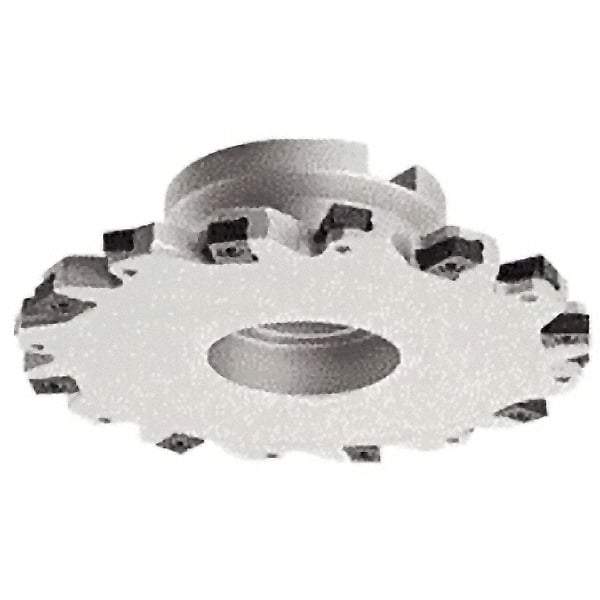Iscar - Shell Mount A Connection, 0.8661" Depth of Cut, 80mm Cutter Diam, 0.8661" Hole Diam, 8 Tooth Indexable Slotting Cutter - FDN-LN12 Toolholder, LNET Insert - Benchmark Tooling