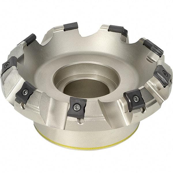 Iscar - 100mm Cut Diam, 25.4mm Arbor Hole, 7.5mm Max Depth of Cut, 45° Indexable Chamfer & Angle Face Mill - 7 Inserts, LN.. 1506.. Insert, Right Hand Cut, 7 Flutes, Series TangMill - Benchmark Tooling