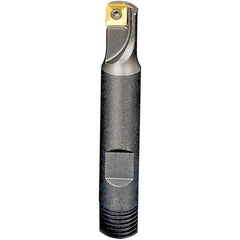 Iscar - 32mm Cut Diam, 5.8mm Max Depth of Cut, 25mm Shank Diam, 90mm OAL, Indexable Square Shoulder End Mill - Weldon Shank, 90° Lead Angle, Series Heliquad - Benchmark Tooling