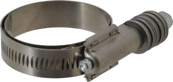 IDEAL TRIDON - Steel Auto-Adjustable Worm Drive Clamp - 5/8" Wide x 5/8" Thick, 1-1/4" Hose, 1-1/4 to 2-1/8" Diam - Benchmark Tooling