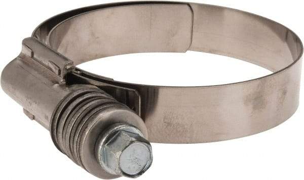 IDEAL TRIDON - Steel Auto-Adjustable Worm Drive Clamp - 5/8" Wide x 5/8" Thick, 2-1/4" Hose, 2-1/4 to 3-1/8" Diam - Benchmark Tooling