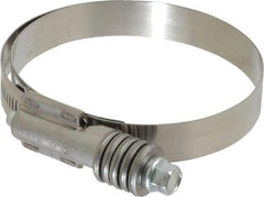 IDEAL TRIDON - Steel Auto-Adjustable Worm Drive Clamp - 5/8" Wide x 5/8" Thick, 2-3/4" Hose, 2-3/4 to 3-5/8" Diam - Benchmark Tooling