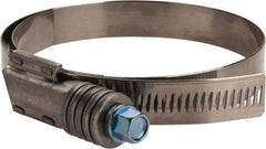 IDEAL TRIDON - Steel Auto-Adjustable Worm Drive Clamp - 5/8" Wide x 5/8" Thick, 3-3/4" Hose, 3-3/4 to 4-5/8" Diam - Benchmark Tooling