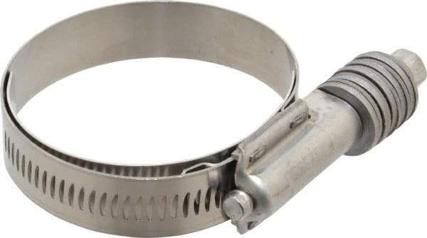 IDEAL TRIDON - Stainless Steel Auto-Adjustable Worm Drive Clamp - 5/8" Wide x 5/8" Thick, 1-3/4" Hose, 1-3/4 to 2-5/8" Diam - Benchmark Tooling