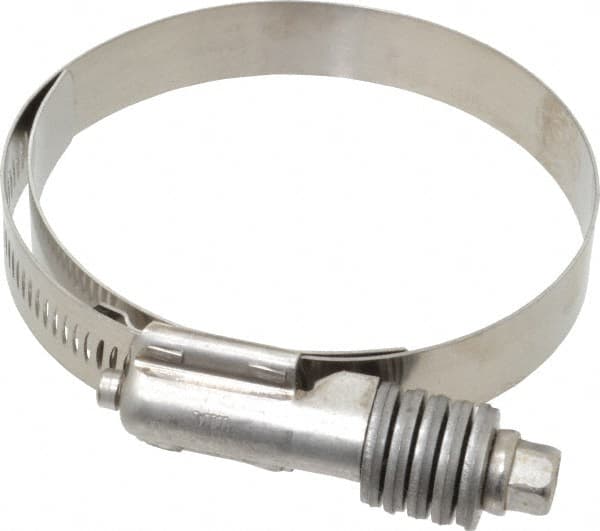 IDEAL TRIDON - Stainless Steel Auto-Adjustable Worm Drive Clamp - 5/8" Wide x 5/8" Thick, 2-3/4" Hose, 2-3/4 to 3-5/8" Diam - Benchmark Tooling