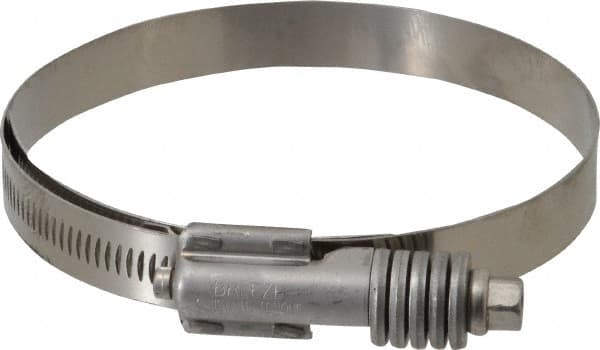 IDEAL TRIDON - Stainless Steel Auto-Adjustable Worm Drive Clamp - 5/8" Wide x 5/8" Thick, 3-3/4" Hose, 3-3/4 to 4-5/8" Diam - Benchmark Tooling