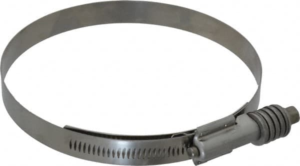 IDEAL TRIDON - Stainless Steel Auto-Adjustable Worm Drive Clamp - 5/8" Wide x 5/8" Thick, 4-3/4" Hose, 4-3/4 to 5-5/8" Diam - Benchmark Tooling