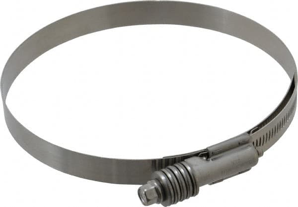 IDEAL TRIDON - Stainless Steel Auto-Adjustable Worm Drive Clamp - 5/8" Wide x 5/8" Thick, 5-1/4" Hose, 5-1/4 to 6-1/8" Diam - Benchmark Tooling