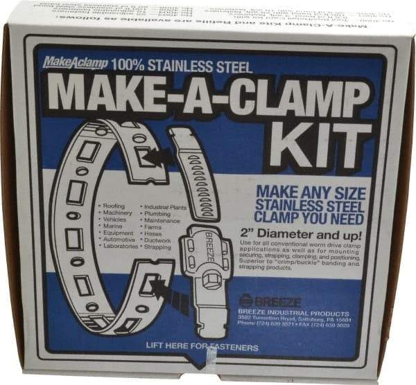 Made in USA - 2" Diam, Hose Clamp Kit - Benchmark Tooling