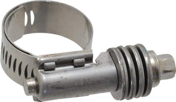 IDEAL TRIDON - Stainless Steel Auto-Adjustable Worm Drive Clamp - 1/2" Wide x 1/2" Thick, 9/16" Hose, 9/16 to 1-1/16" Diam - Benchmark Tooling