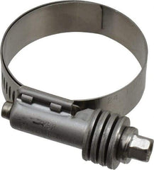 IDEAL TRIDON - Stainless Steel Auto-Adjustable Worm Drive Clamp - 1/2" Wide x 1/2" Thick, 1-1/16" Hose, 1-1/16 to 2" Diam - Benchmark Tooling