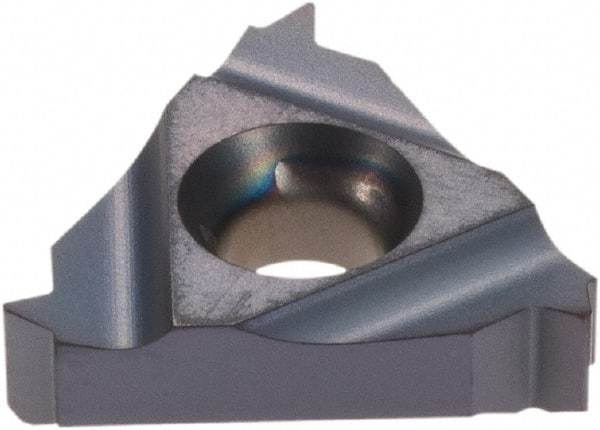 Iscar - 16ER External Right Hand 14 BSPT Laydown Threading Insert - Grade IC908, TiAlN Coated Carbide, 9.53mm Inscribed Circle - Benchmark Tooling