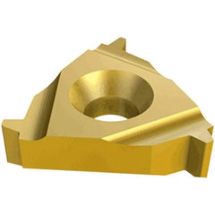 Iscar - 27ER External Right Hand Trapez Laydown Threading Insert - Grade IC250, TiCN/TiN Coated Carbide, 15.88mm Inscribed Circle - Benchmark Tooling