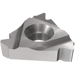 Iscar - 27IR Internal Right Hand 4 API Laydown Threading Insert - Grade IC250, TiCN/TiN Coated Carbide, 15.88mm Inscribed Circle - Benchmark Tooling