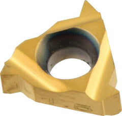 Iscar - 08IR Internal Right Hand ISO Laydown Threading Insert - Grade IC228, TiCN/TiN Coated Carbide, 4.76mm Inscribed Circle - Benchmark Tooling