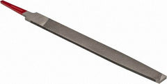 Simonds File - 6" Long, Smooth Cut, Flat American-Pattern File - Double Cut, Tang - Benchmark Tooling